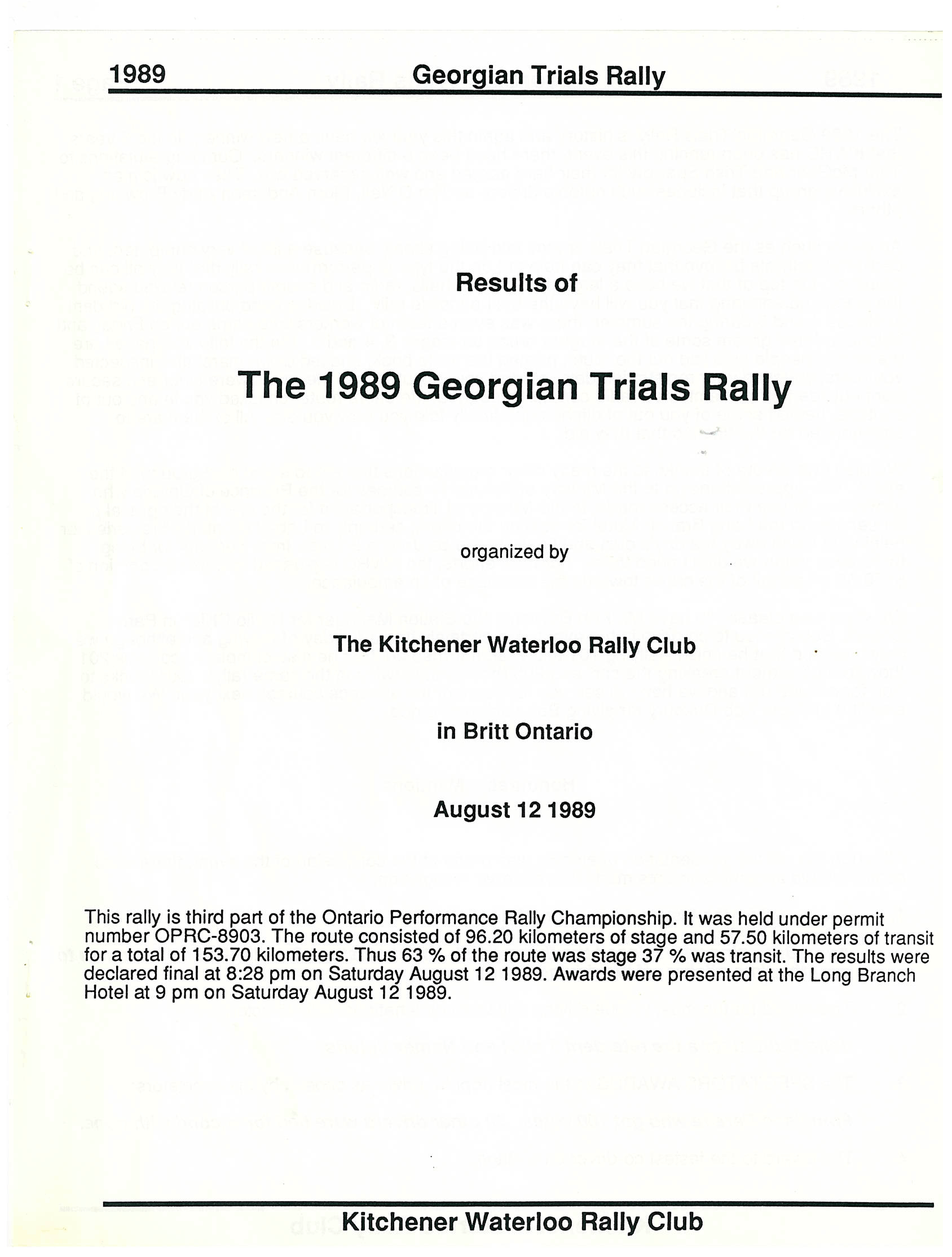 Georgian Trials, 1989