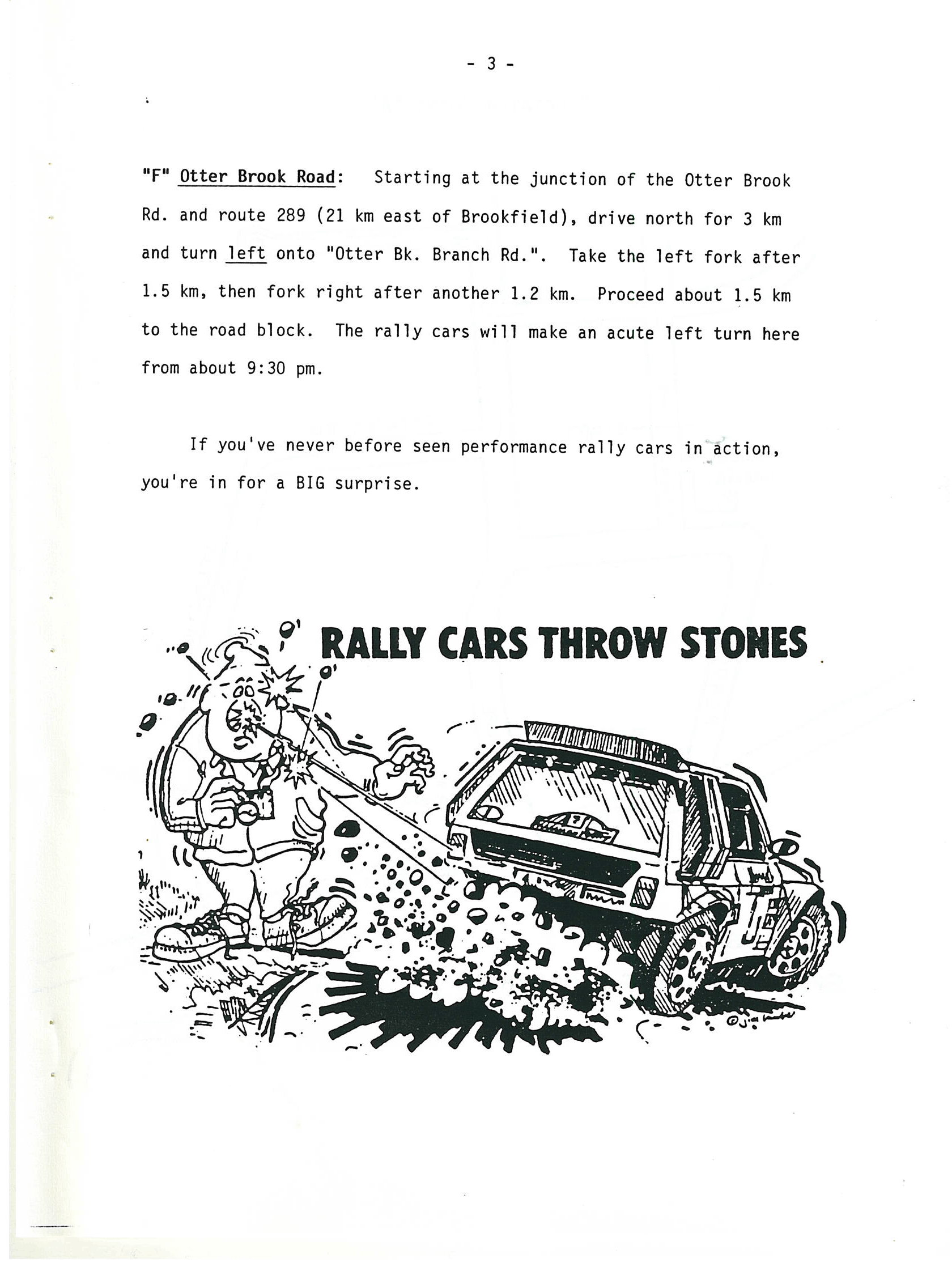 Dartmouth Highlands Rally, 1989