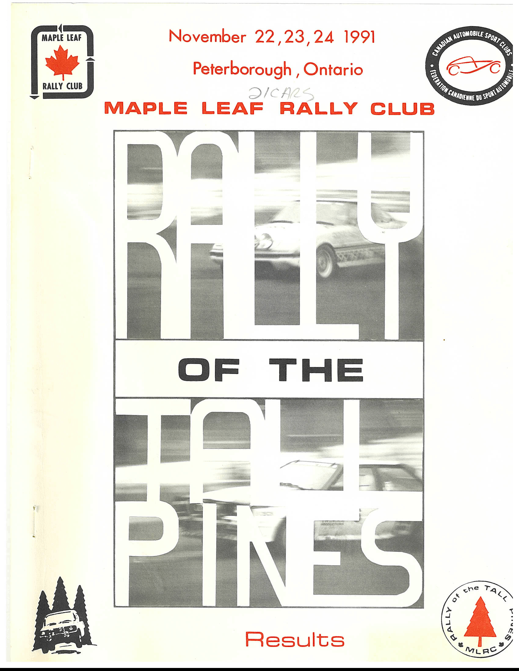 Rally of the Tall Pines, 1991