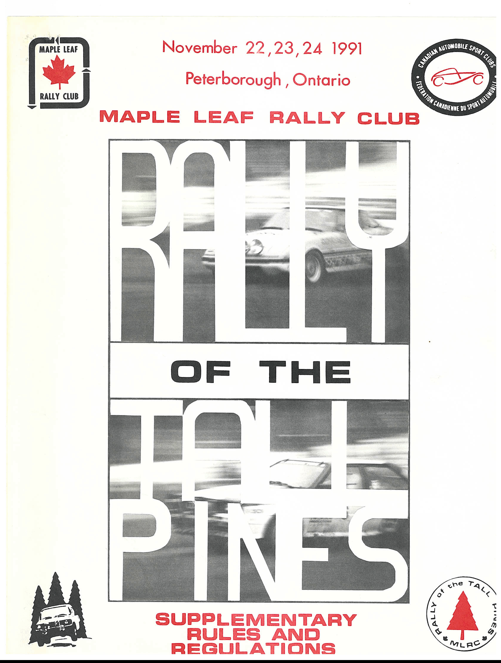Rally of the Tall Pines, 1991