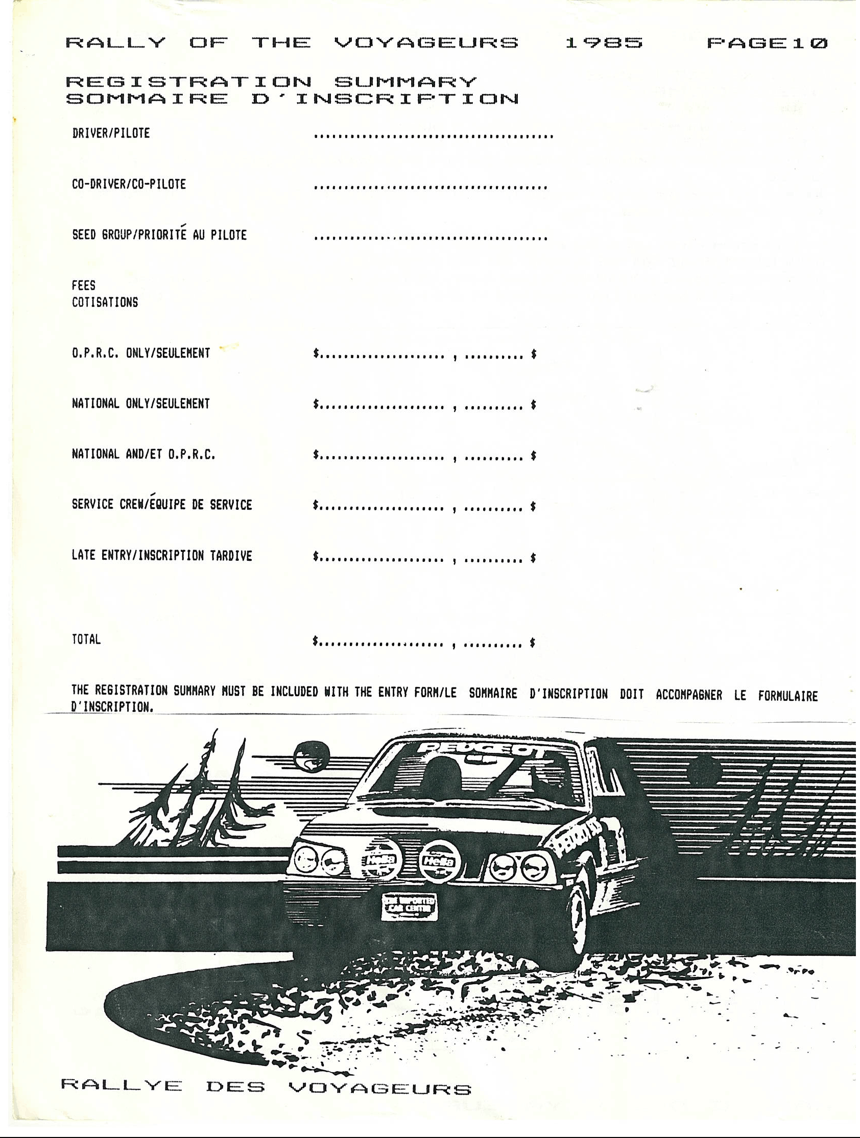Voyageurs, 1985