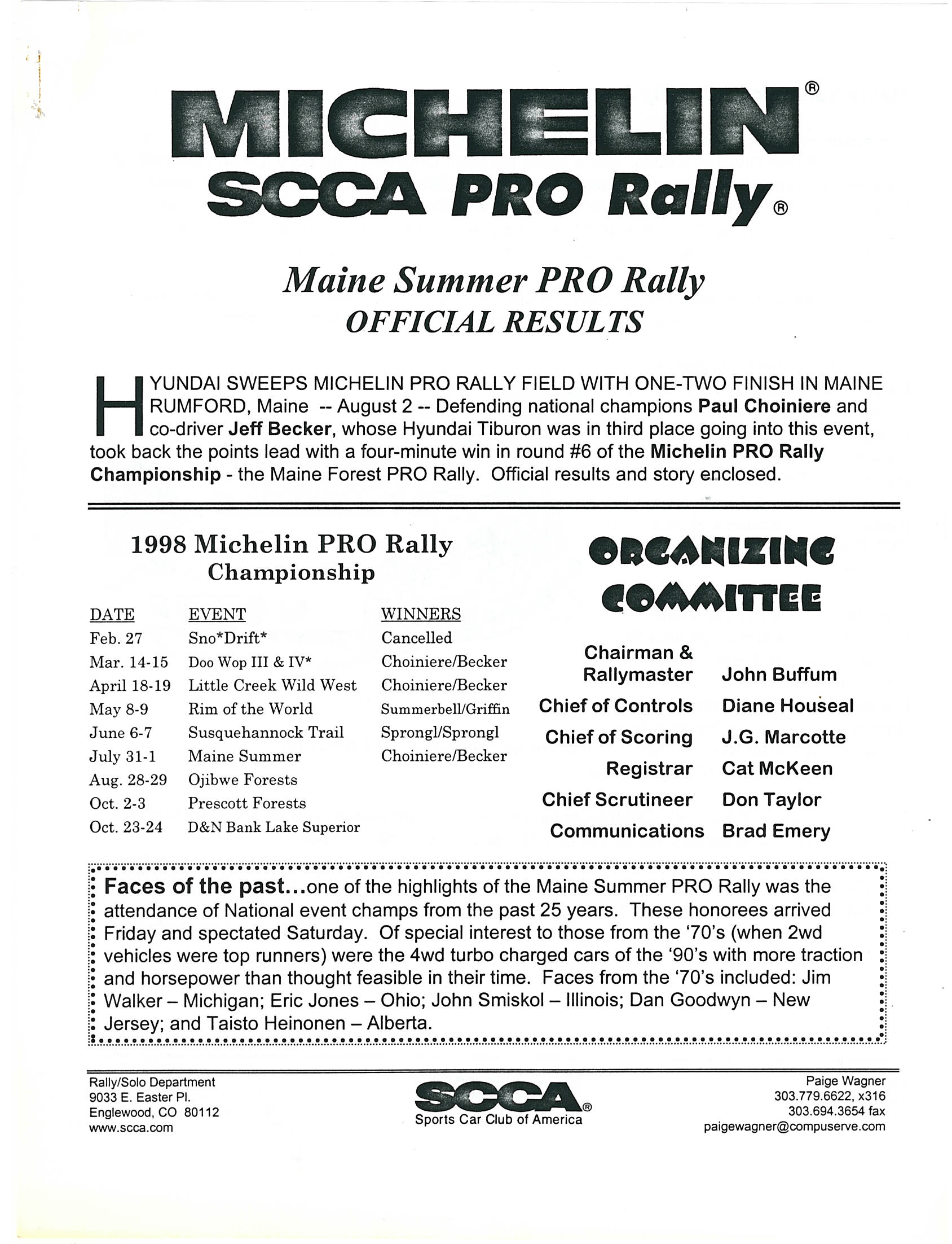 Official Results