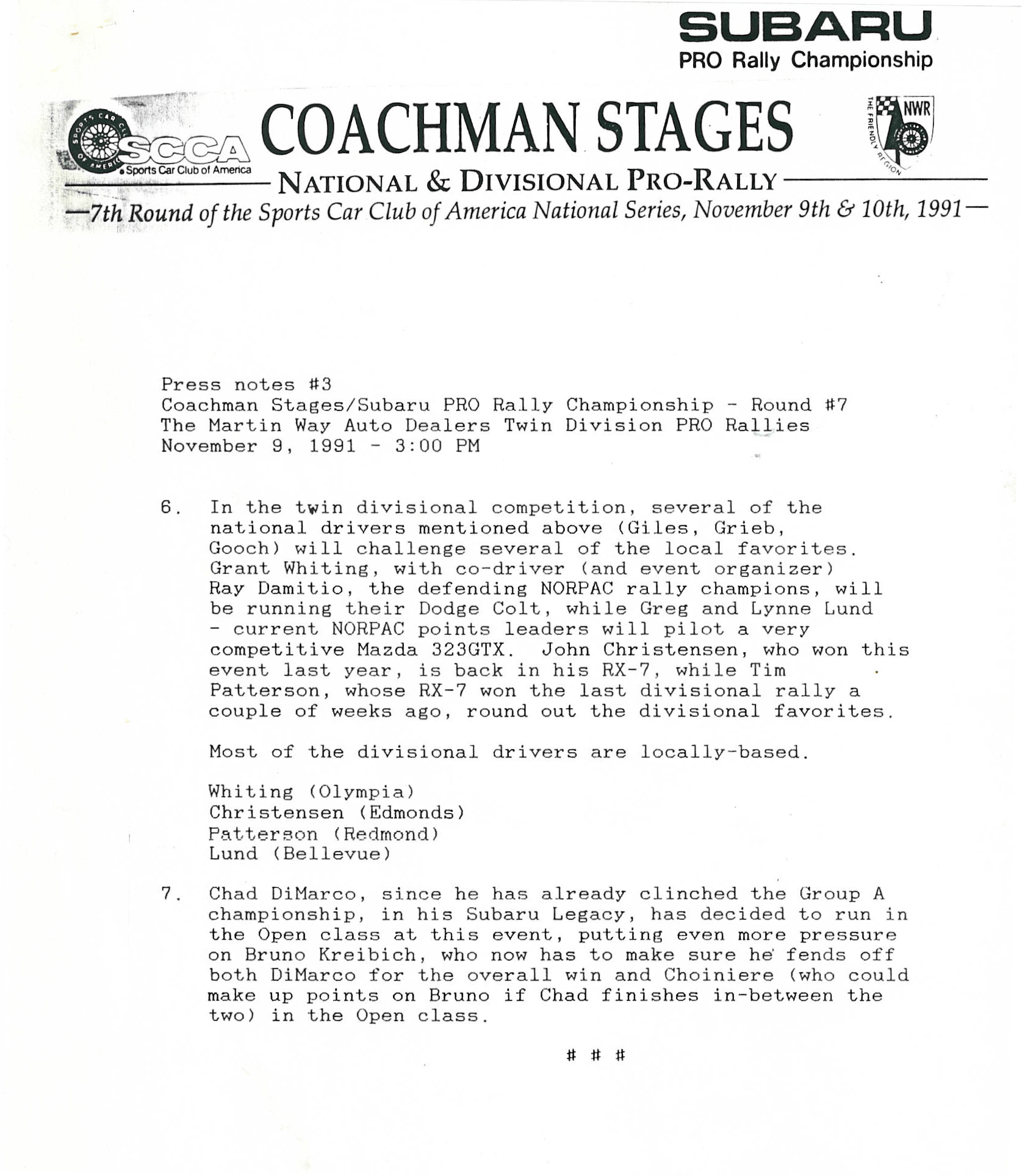 1991 Coachman Stages