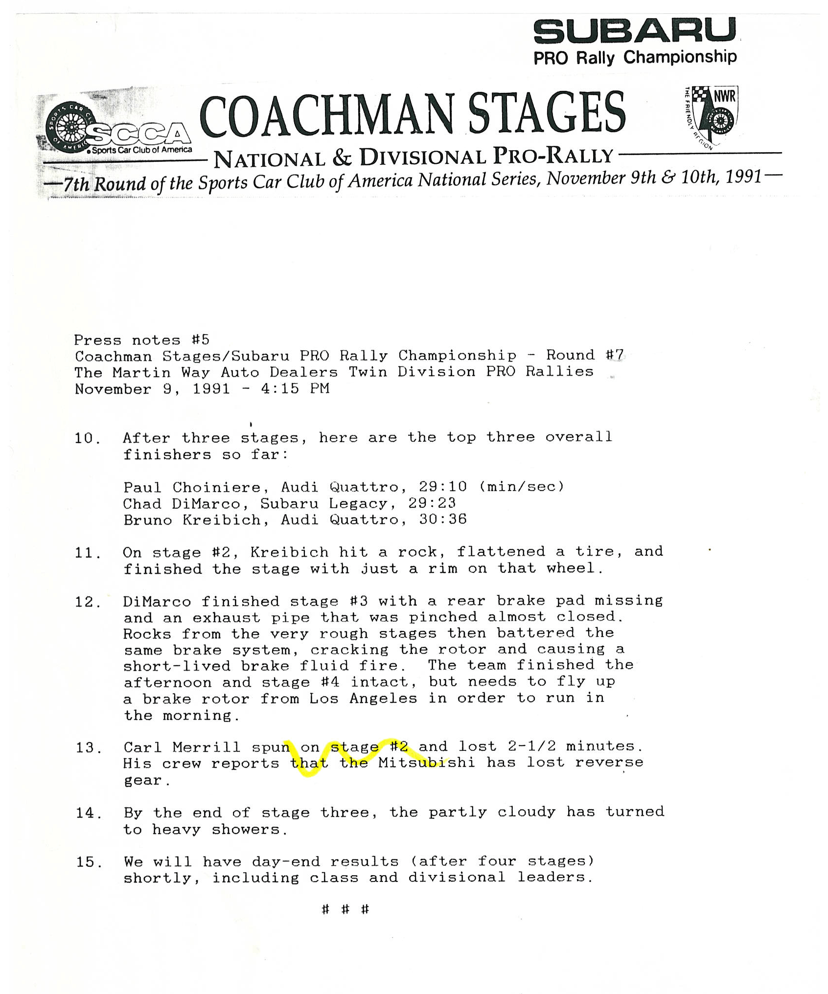 1991 Coachman Stages