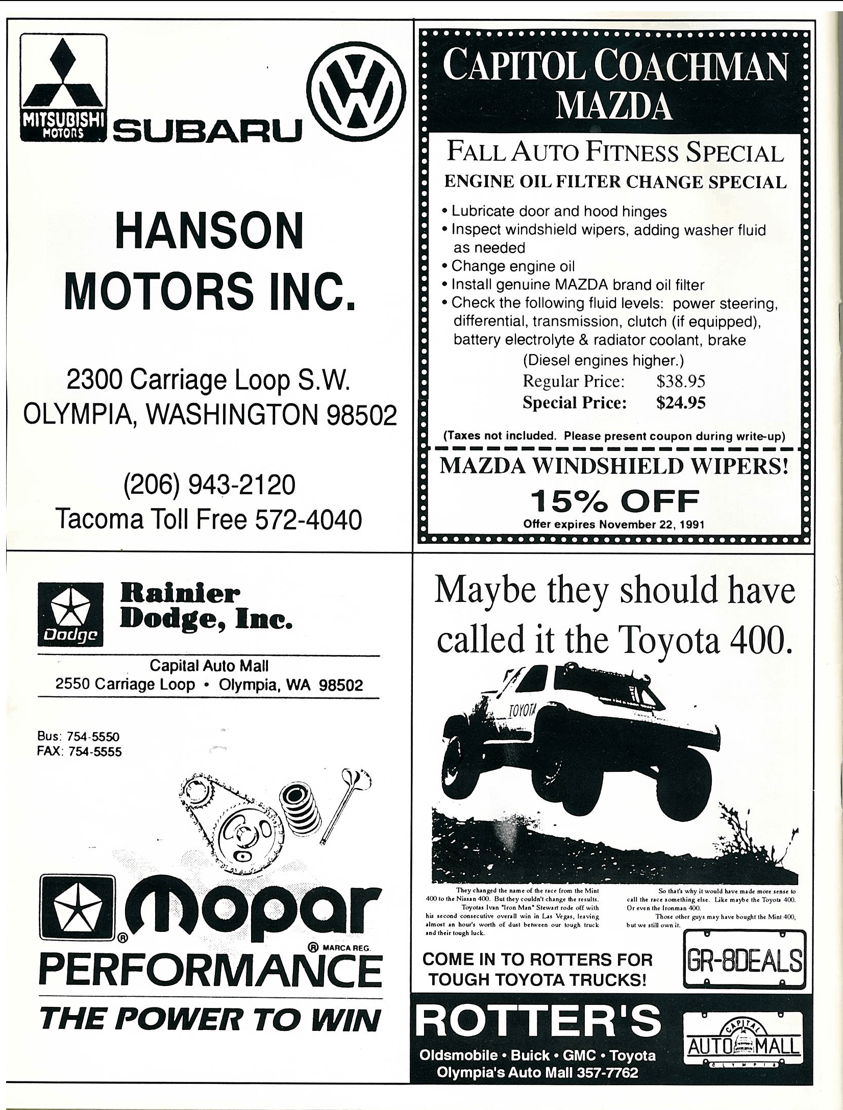 1991 Coachman Stages