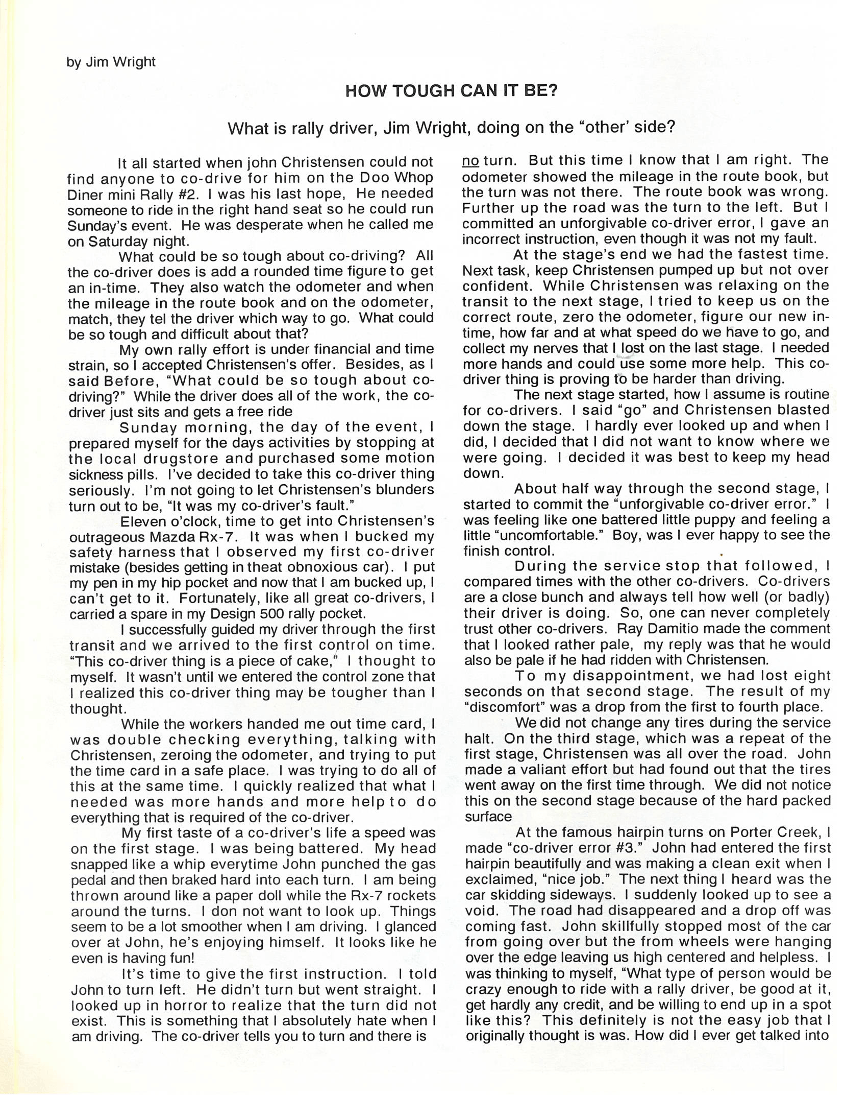 1991 Coachman Stages