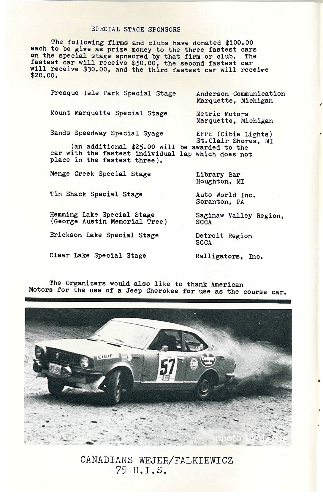 Program POR 1975