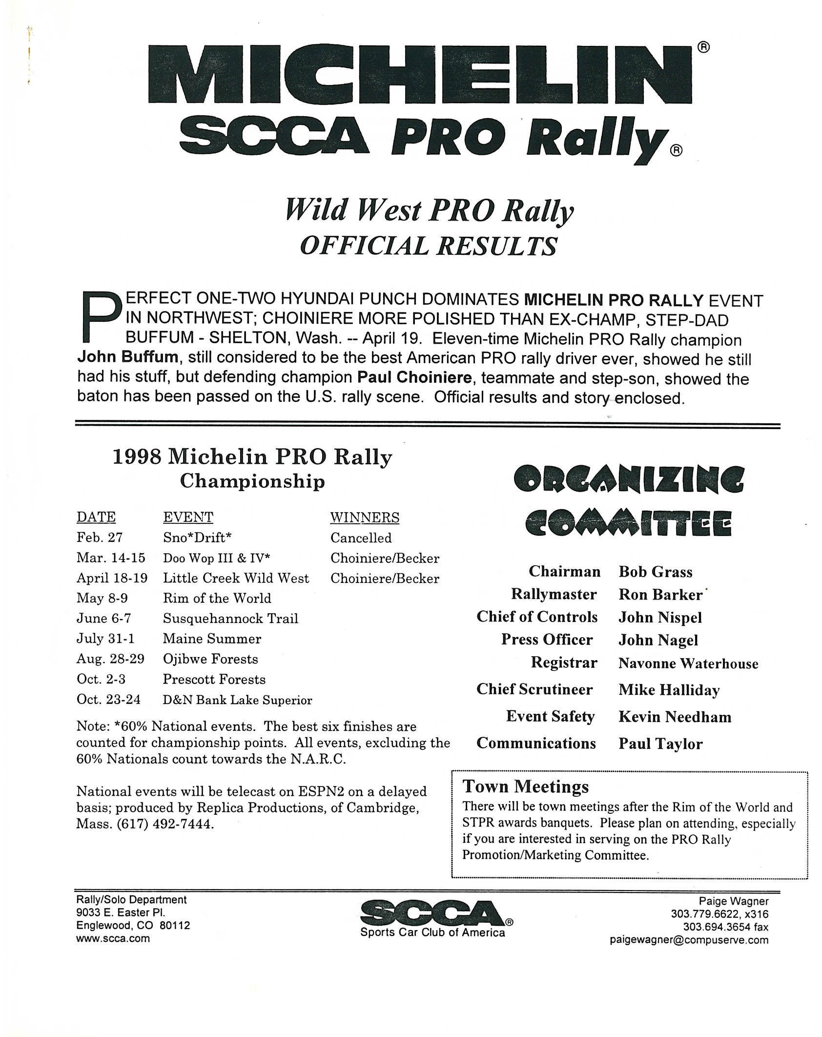 Official Results